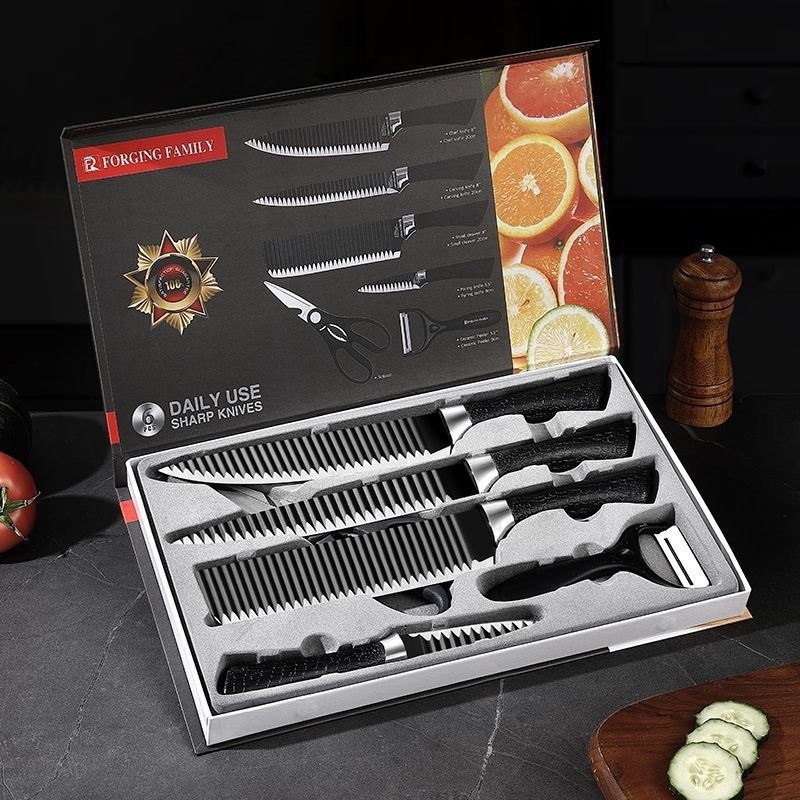 Kit 6 Peças Facas Antiaderente